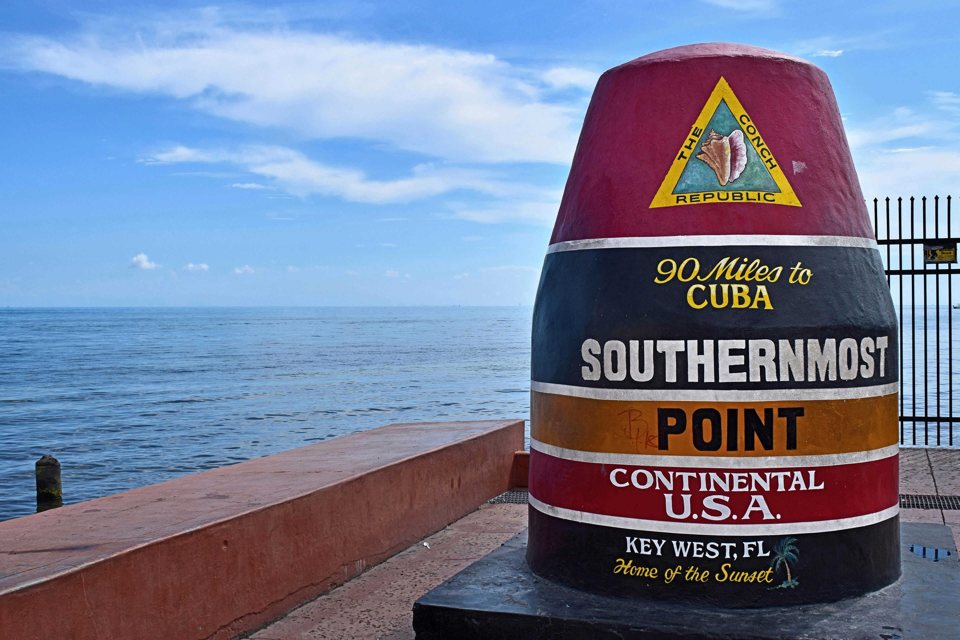 Pastel historic buildings in Key West, Florida