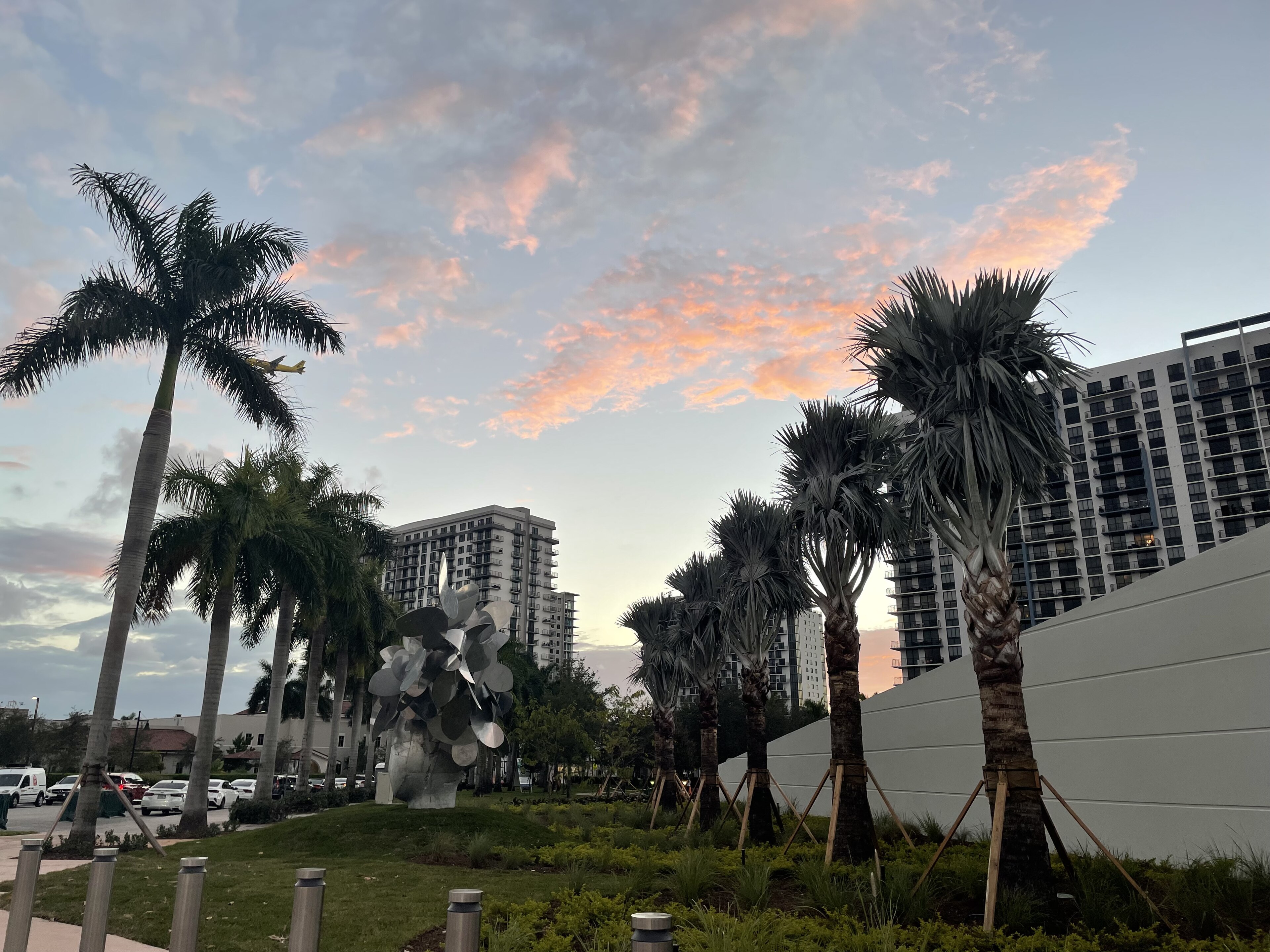 Modern office and residential buildings in Doral, Florida