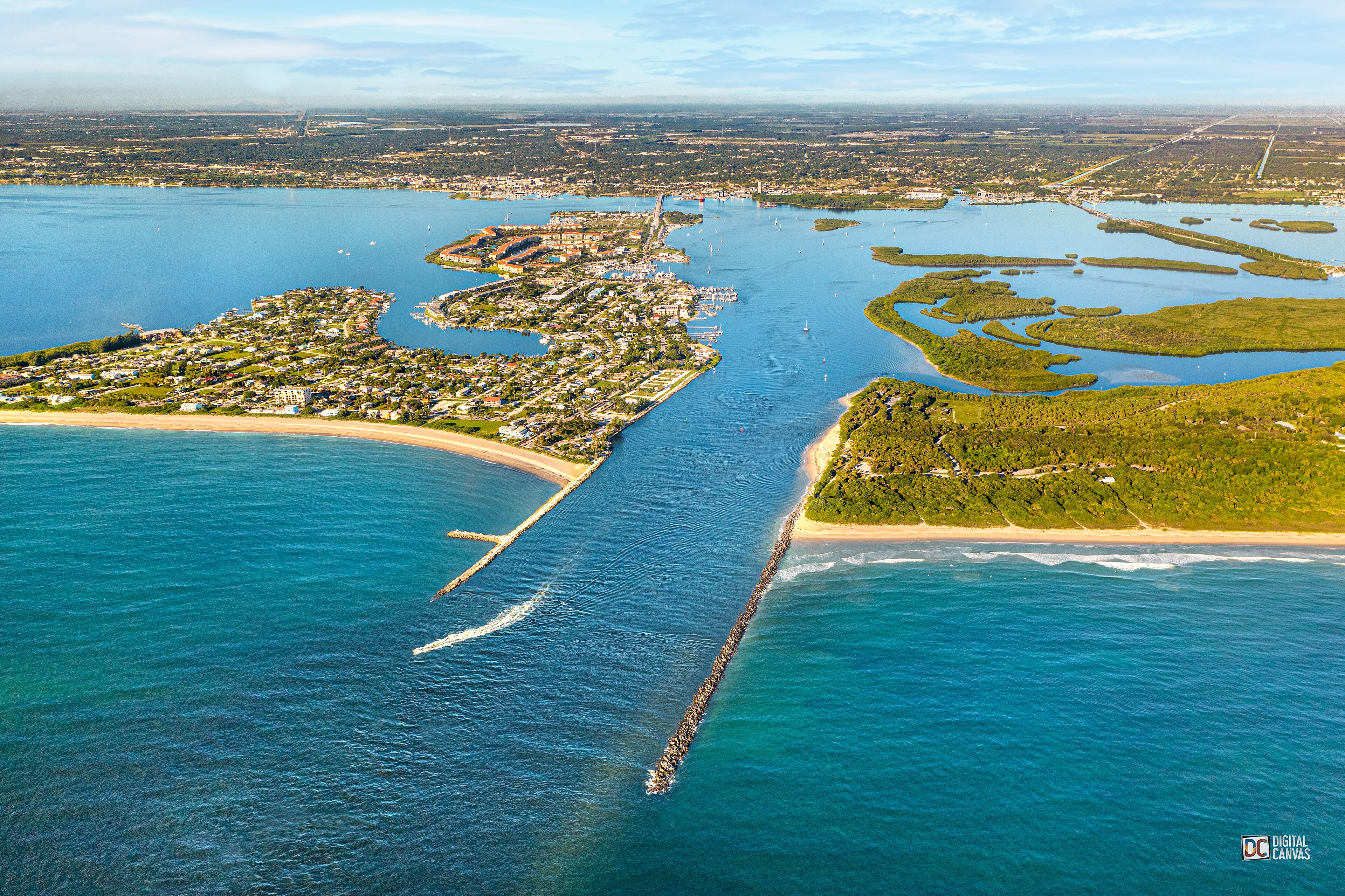 Marina and waterfront in Fort Pierce, Florida